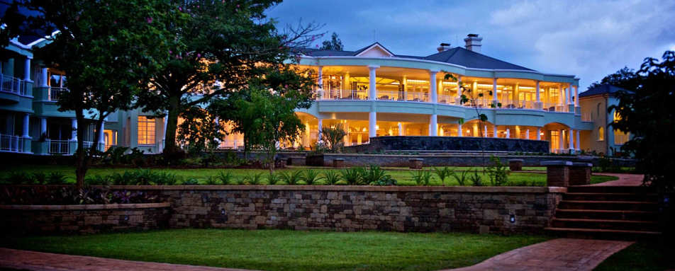 Hotel exterior at night - Hemingways Nairobi