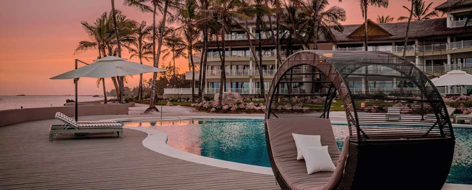 Swimming pool and hotel