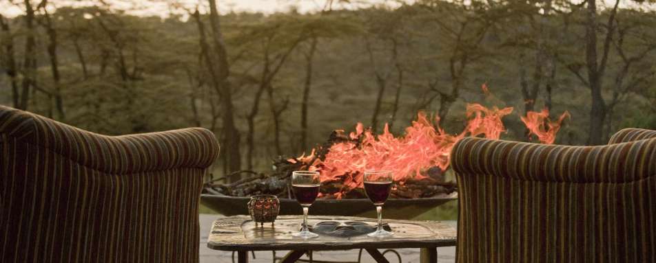 Warming fire - Kicheche Valley Camp