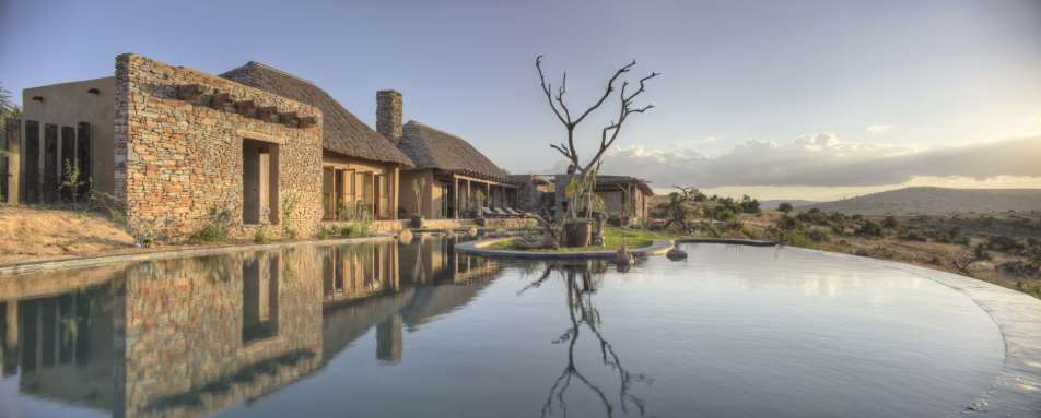 Exterior and swimming pool