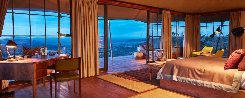 Bedroom and lounge area 