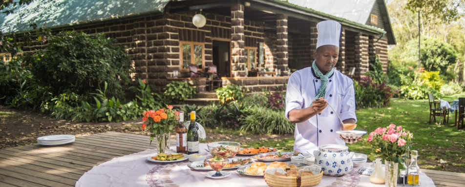 Breakfast in the garden