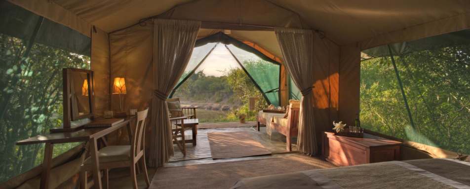 Inside a Guest Tent - Rekero Camp