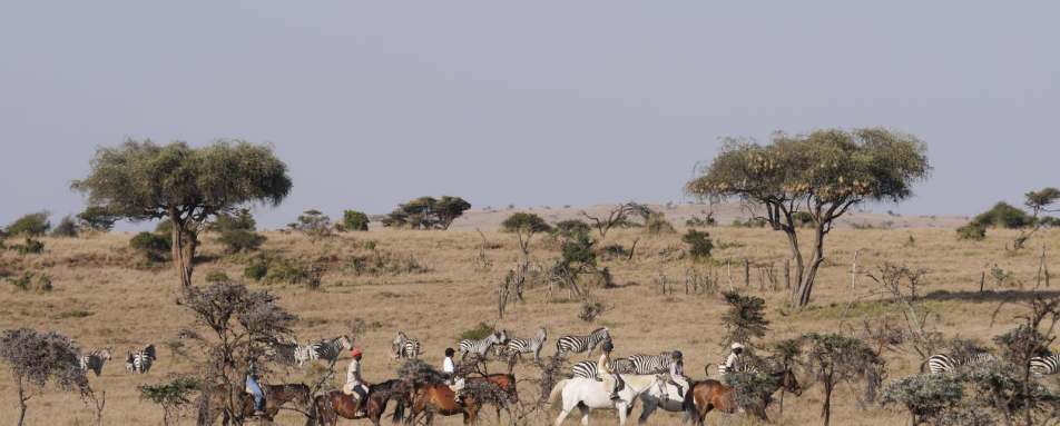 Riding in Northern Kenya