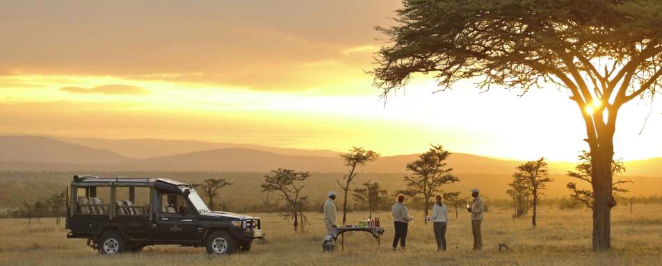 Sundowners on safari  