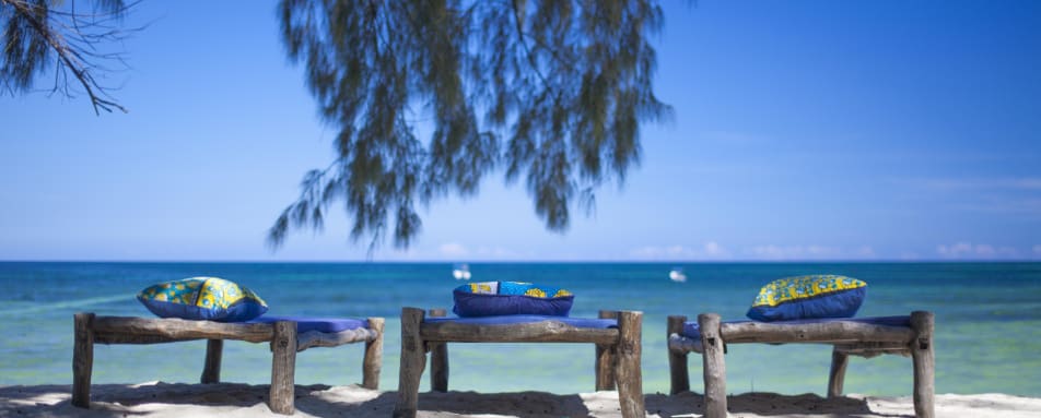 Kinondo Beach setting  