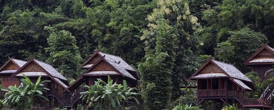 Tropical location of the Luang Say Lodge - Luang Say Cruise