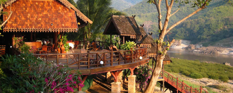 View from the Luang Say Lodge - Luang Say Cruise