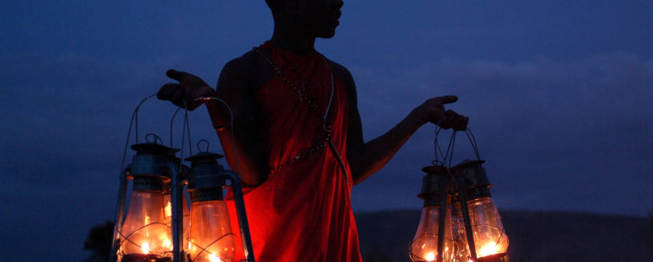 Evening Light, Maasai Mara - Wildebeest and Lemurs