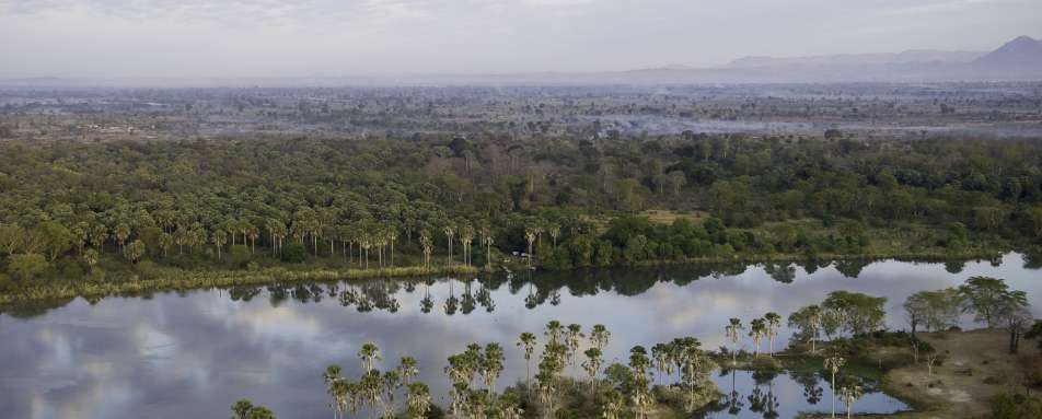 Aerial view of Liwonde National Park 