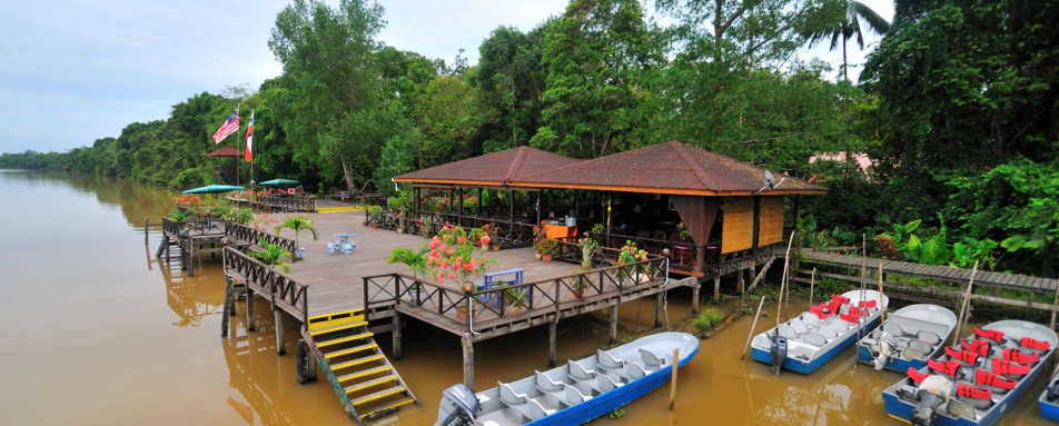 Jetty and Restaurant  - Abai Jungle Lodge