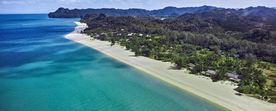 Aerial shot - Four Seasons Resort Langkawi
