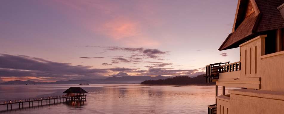 Evening View of the Jetty - Gaya Island Resort