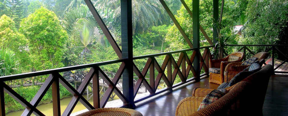 Jungle views from the sitting room - Sepilok Nature Resort