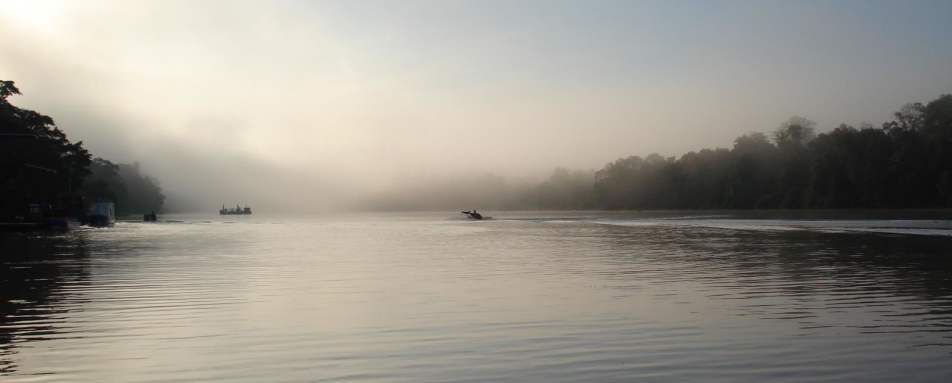 Dawn on the Kinabatangan River - Sukau Rainforest Lodge