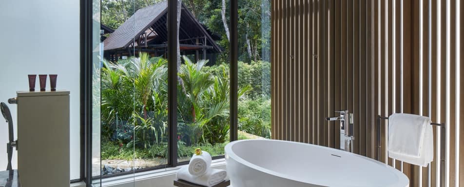 Rainforest Deluxe Bathroom - The Ritz Carlton Langkawi