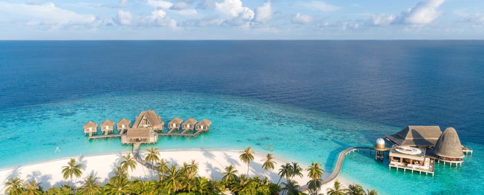 Kihavah Spa and SEAFIRESPICESKY Aerial View 