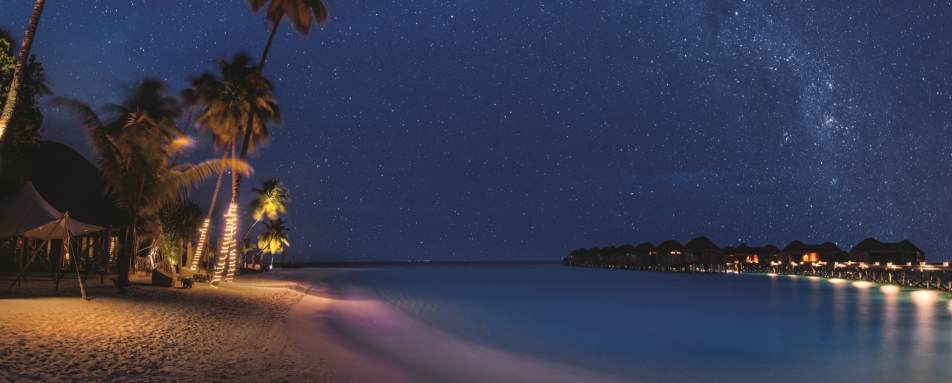 Exterior at night - Constance Halaveli Resort