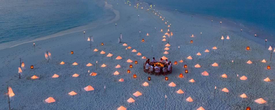 Sandbank dinner  - Soneva Fushi 