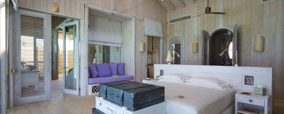 1 Bedroom Overwater Villa Master Bedroom - Soneva Jani