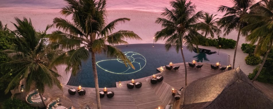 Naiboli Pool Bar at Sunset  