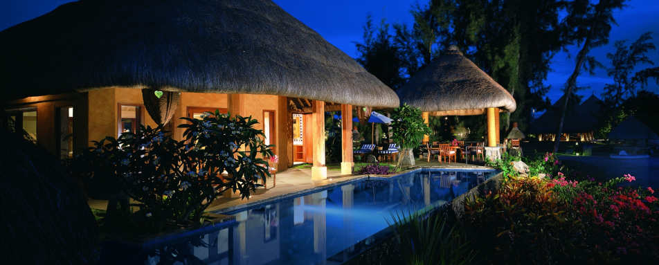 Villa at Night - The Oberoi Mauritius