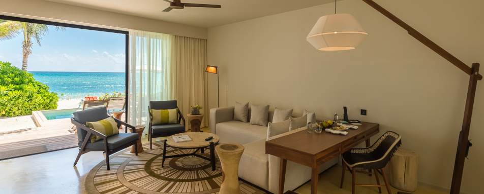 Bilevel Suite living room - Andaz Mayakoba Resort Riviera Maya