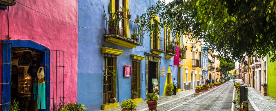 Traditional Puebla Street 