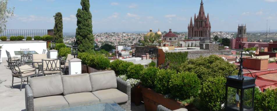 San Miguel de Allende rooftops - Casa de Sierra Nevada