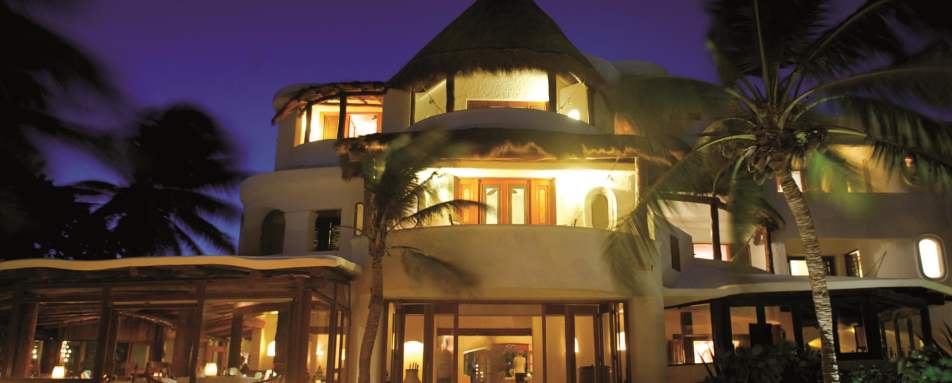 Exterior at night  - Belmond Maroma Resort & Spa