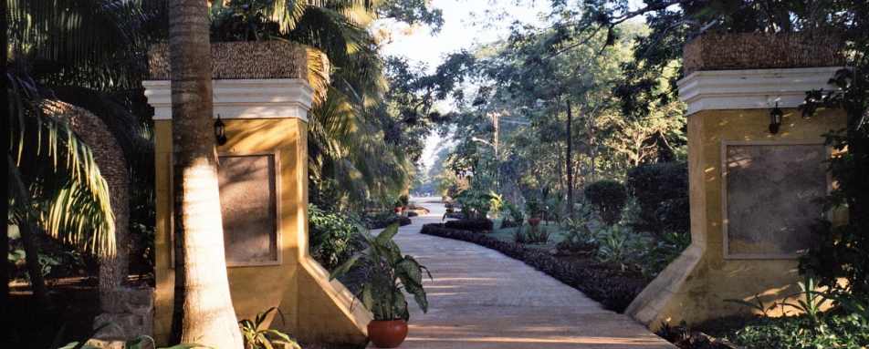 Entrance gates - Hacienda Chichen