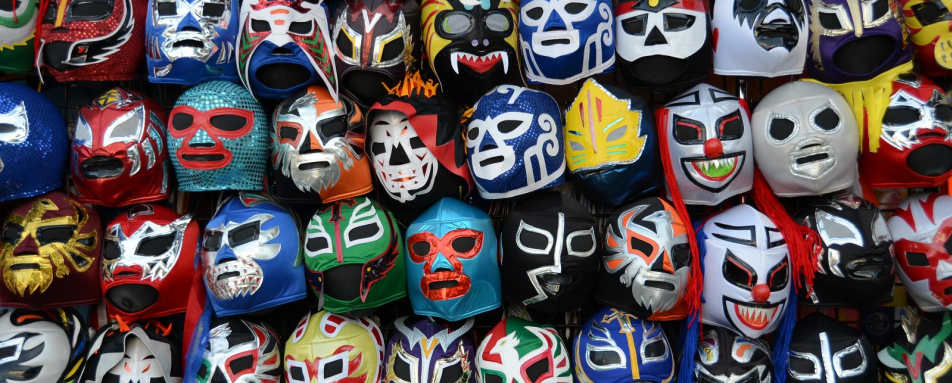 Wrestling masks - Mexico for the Family