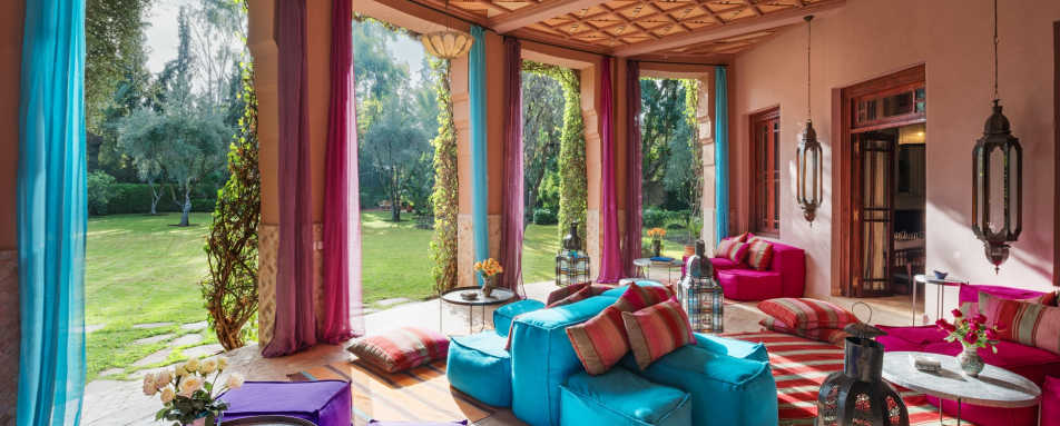 The Fan room lounge area - Dar Zemora