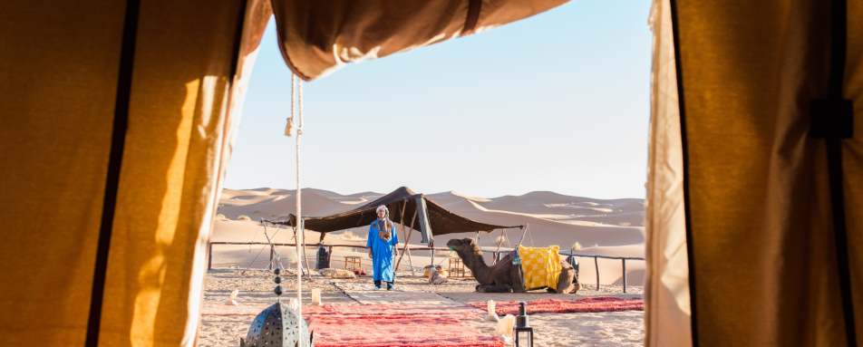 View from tent - Desert Luxury Camp