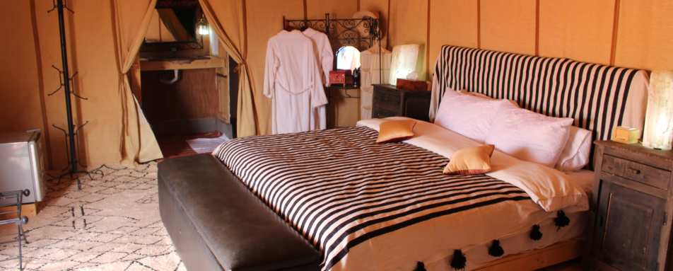 Tent interior - Desert Luxury Camp