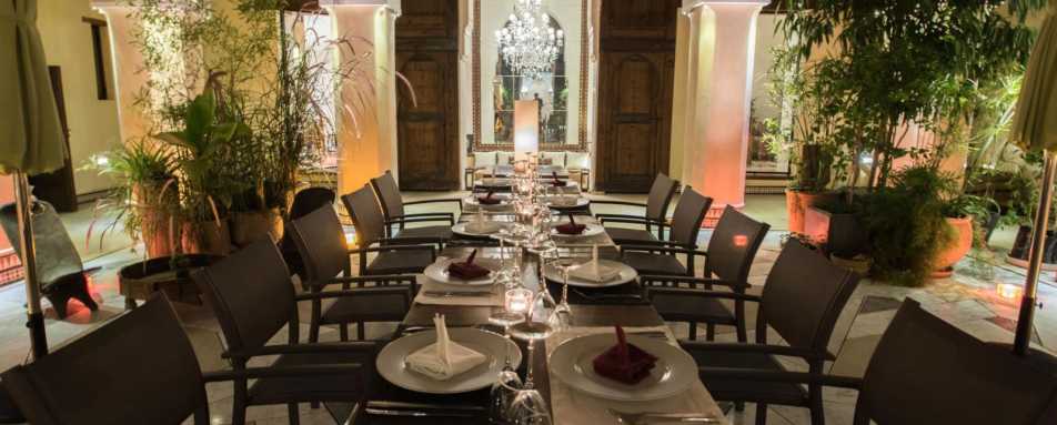 Dinner Set Up - Karawan Riad