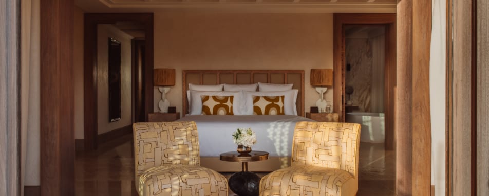 Seating area in bedroom - Royal Mansour Tamuda Bay 