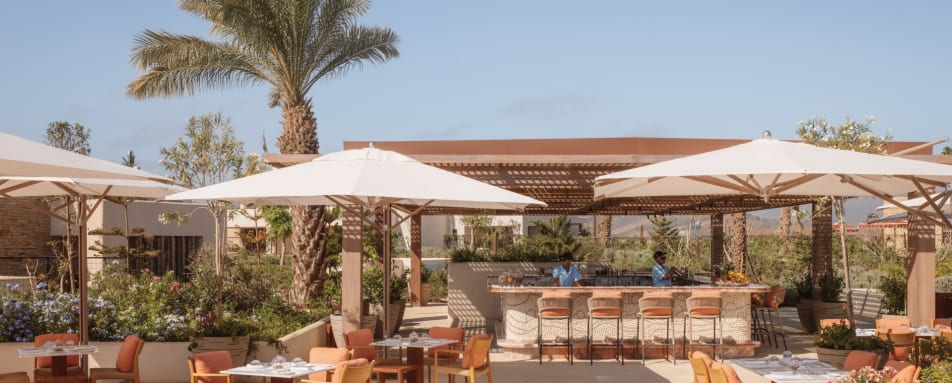 Outdoor lunch - Royal Mansour Tamdua Bay  