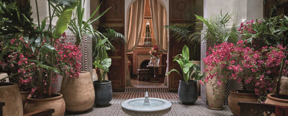 Riad courtyard - Royal Mansour