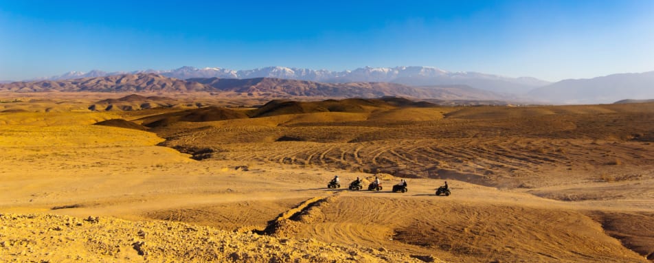ATV ride in the Agafay desert