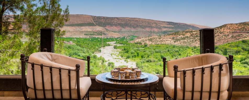 Dining in Atlas Mountains - Morocco Honeymoon