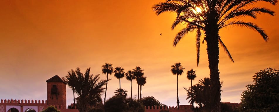 Marrakech sunset - Morocco Honeymoon