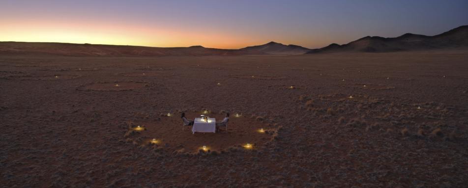 Bush dinner in fairy circle