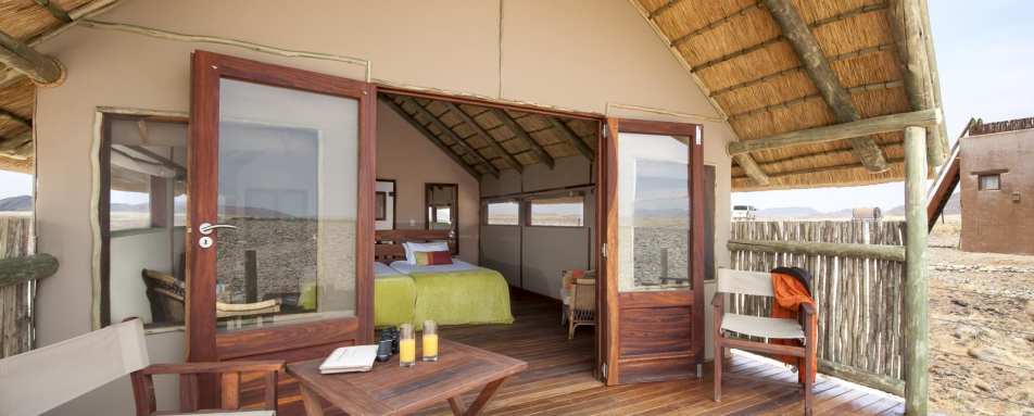 Room and deck - Kulala Desert Lodge