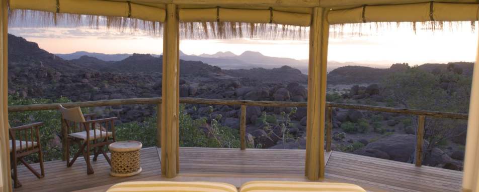 Bedroom with a view - Mowani Mountain Camp