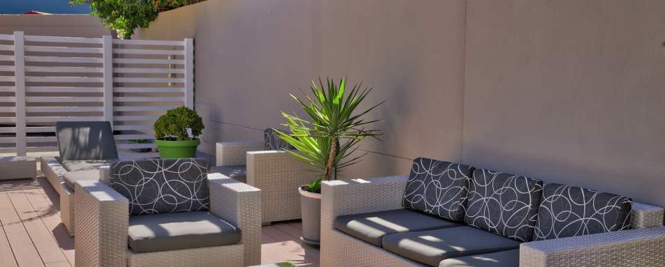 Outside seating area 