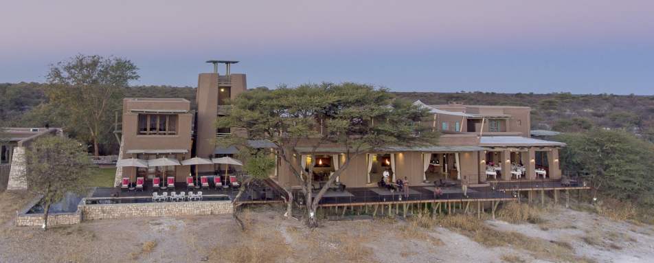 Aerial view of lodge  