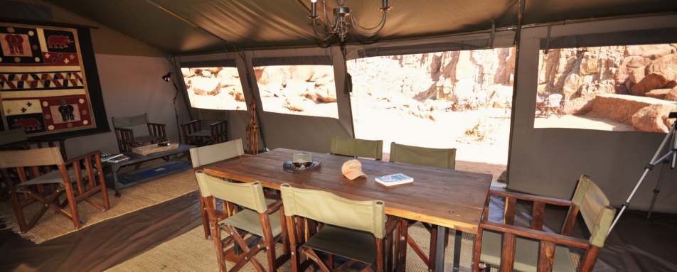 Camp dining room - Ozondjou Trails