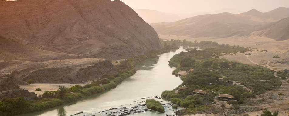 Aerial view of camp - 