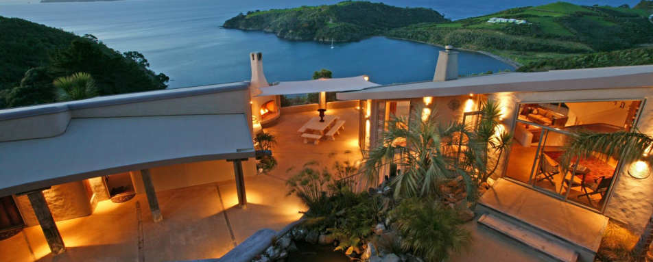 Main lodge at dusk - Delamore Lodge